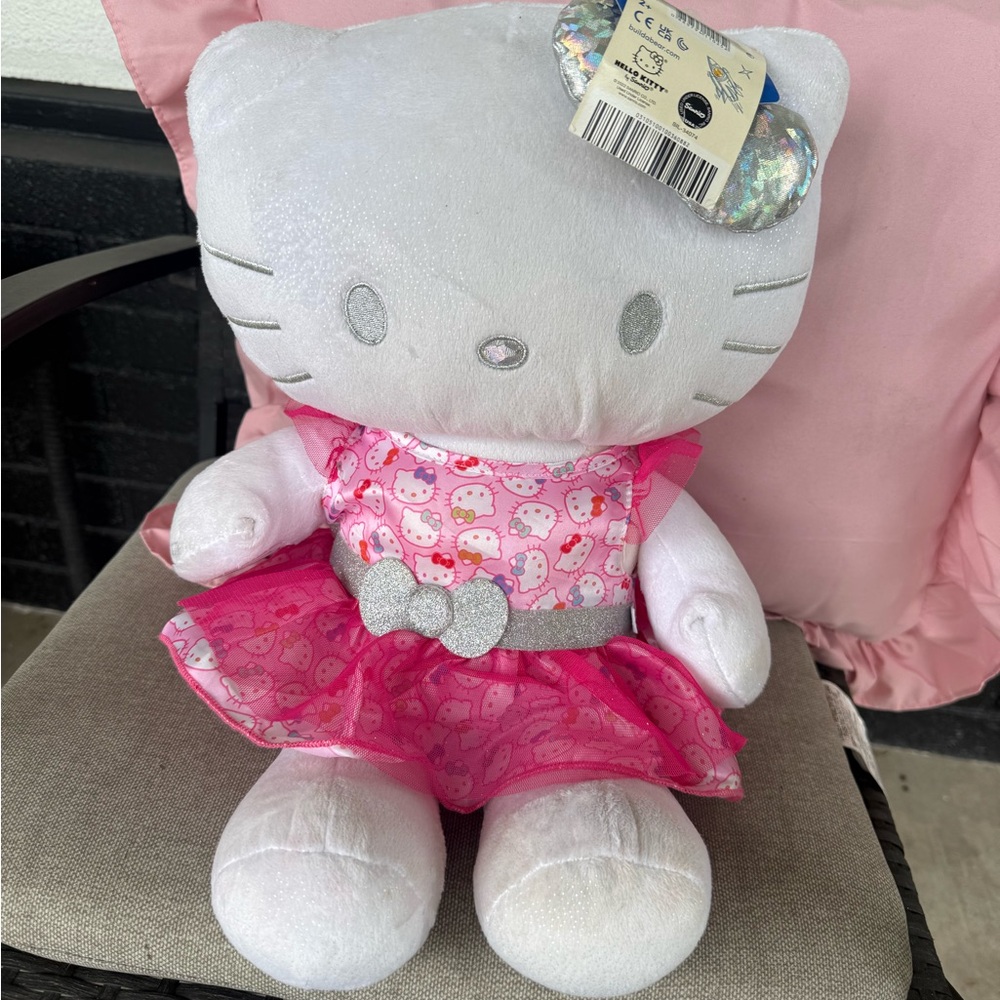 Build-A-Bear Hello Kitty Plush with Pink Dress